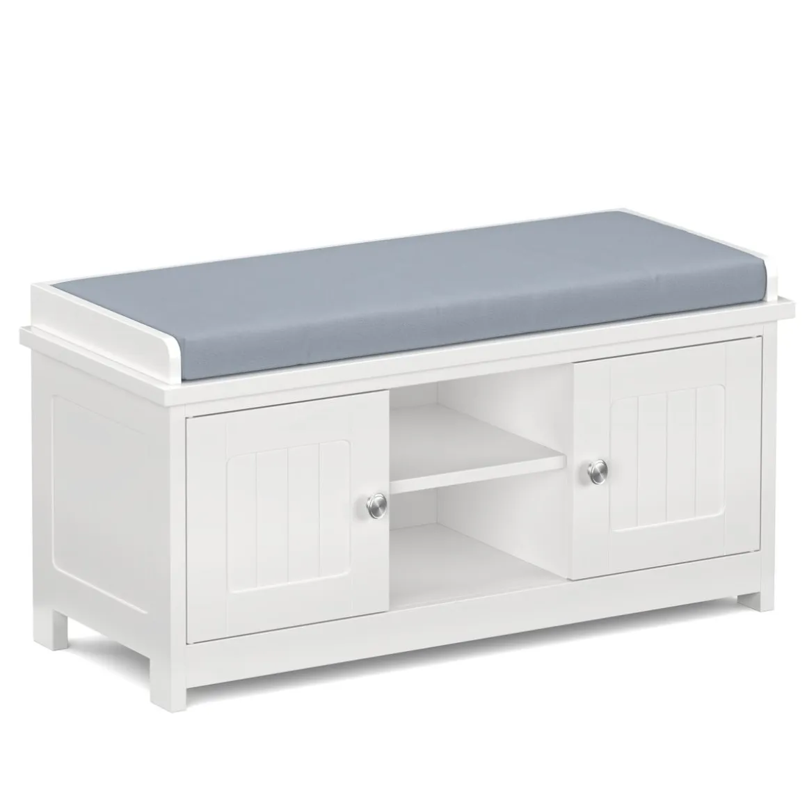 Schuhbank 105 x 35 x 43 cm weiss