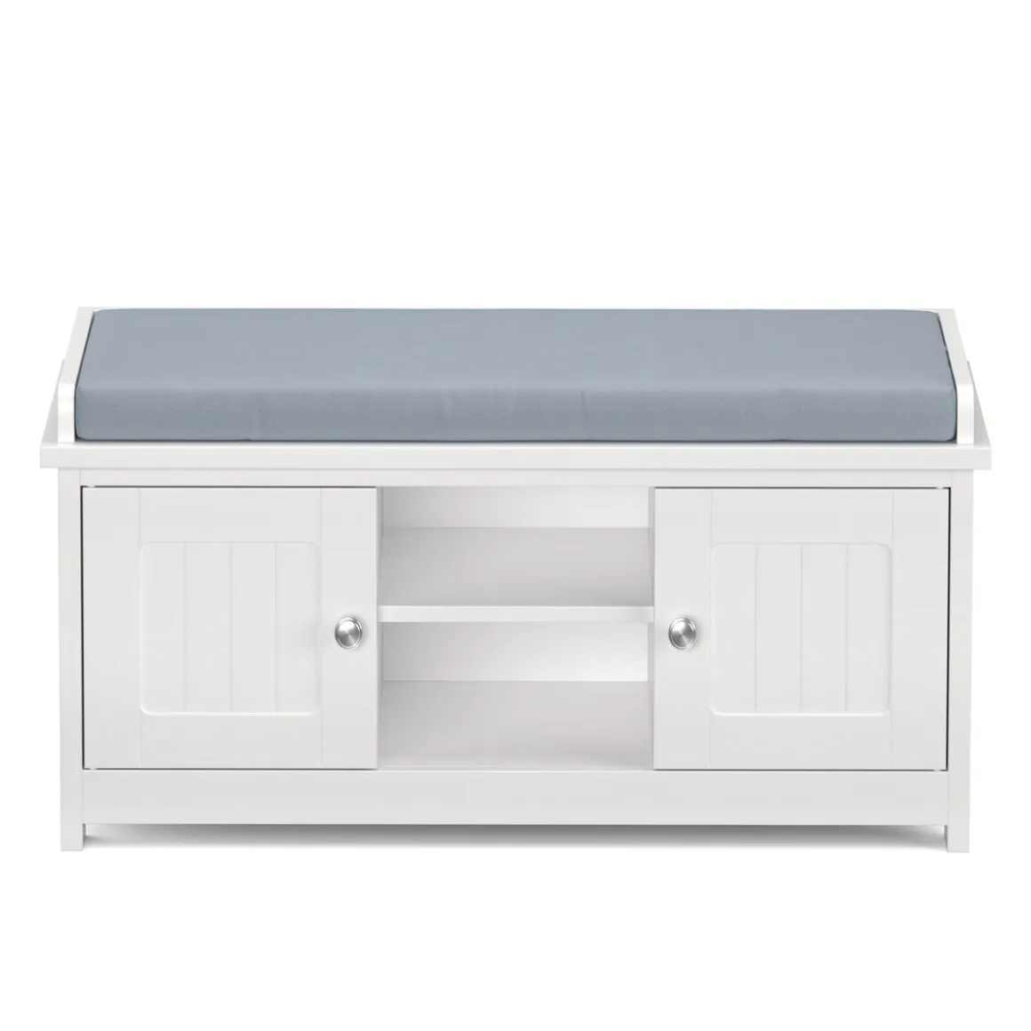Schuhbank 105 x 35 x 43 cm weiss