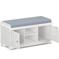 Schuhbank 105 x 35 x 43 cm weiss