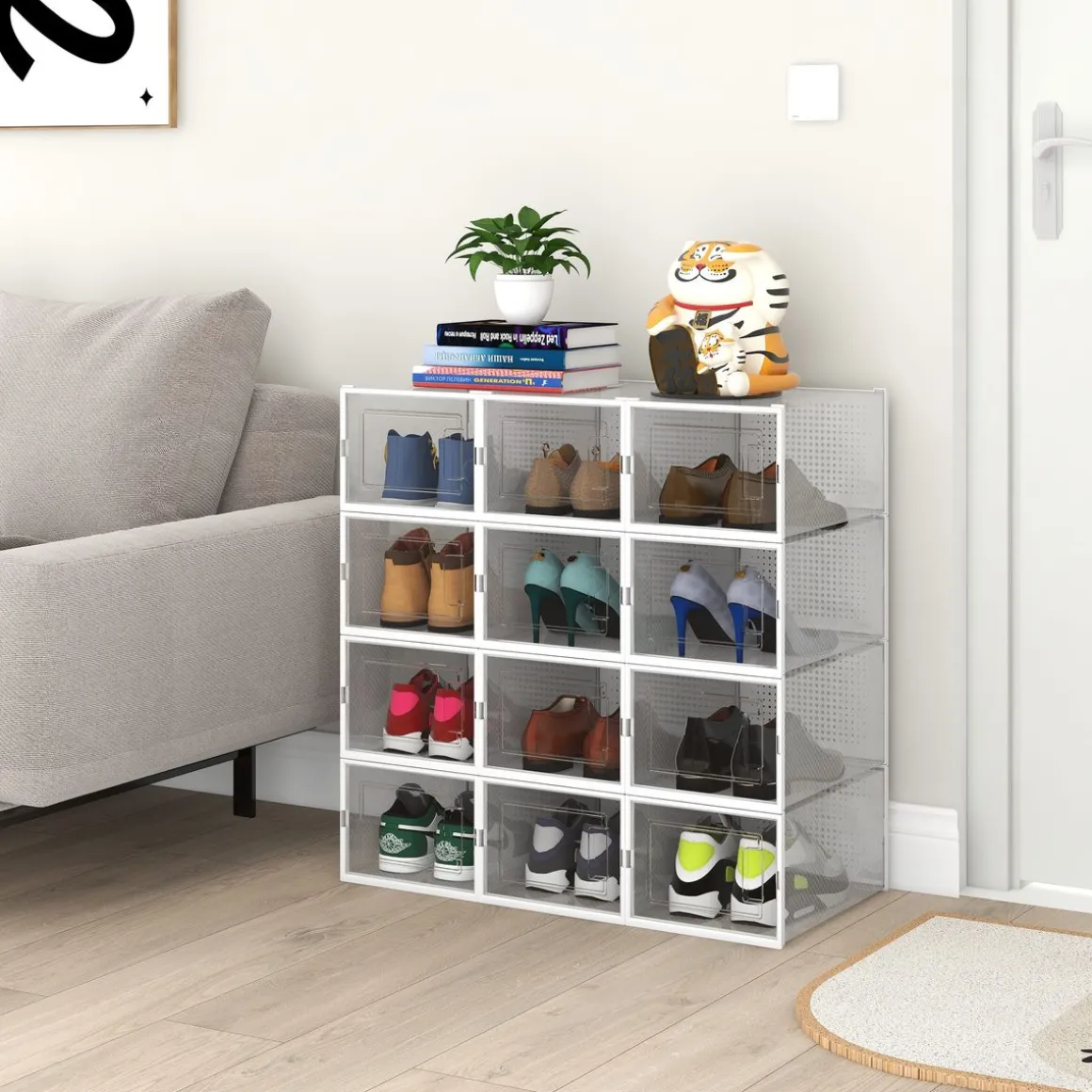 Schuhboxen 18-teilig