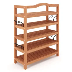 Schuhregal Holz 74 x 26 x 82 cm