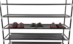 Schuhregal 10 Tablare schwarz