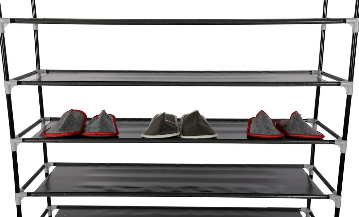 Schuhregal 10 Tablare schwarz