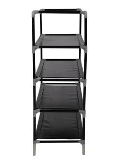 Schuhregal 4 Tablare schwarz