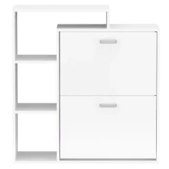 Schuhschrank ALINA 85 x 90 cm weiss