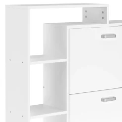 Schuhschrank ALINA 85 x 90 cm weiss
