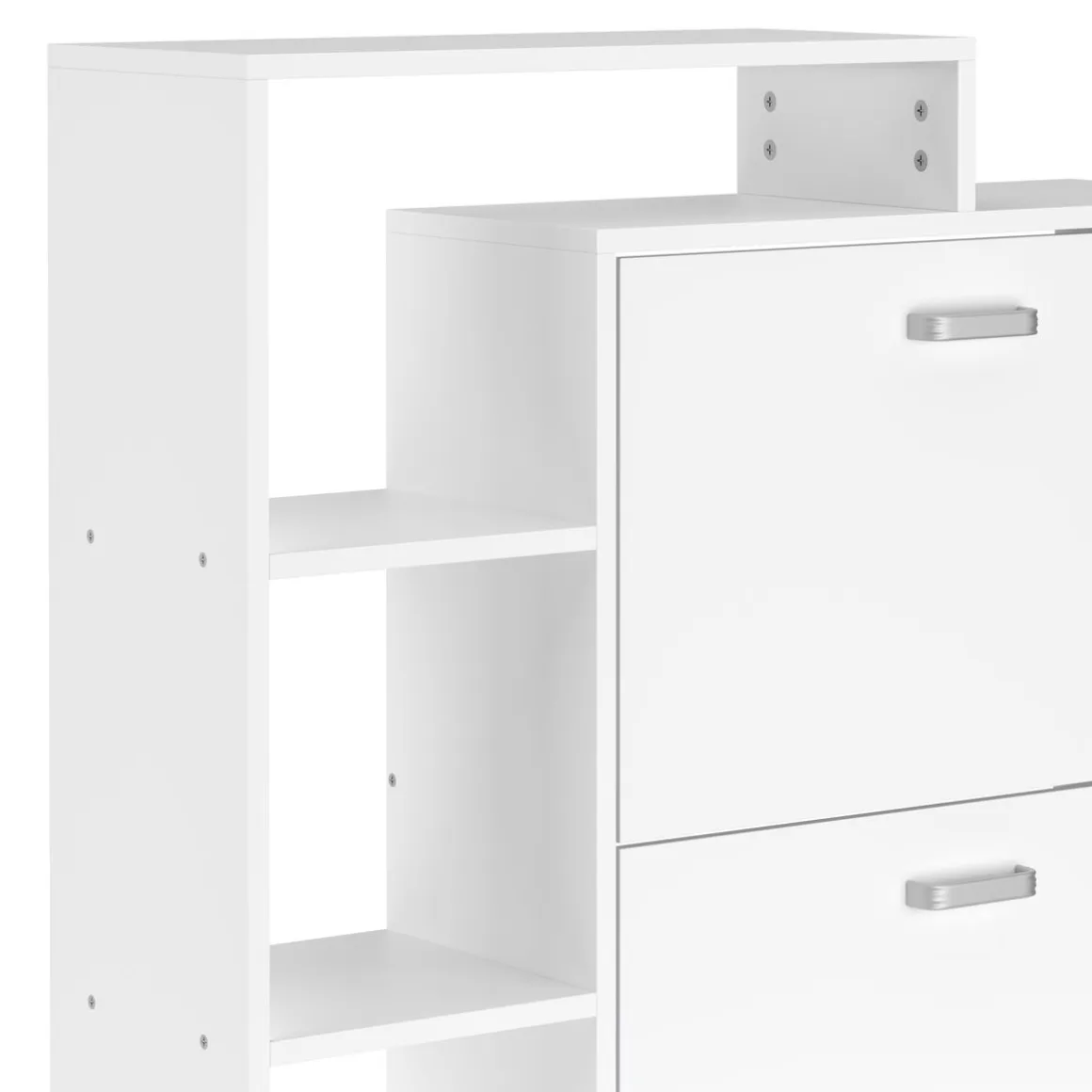 Schuhschrank ALINA 85 x 90 cm weiss