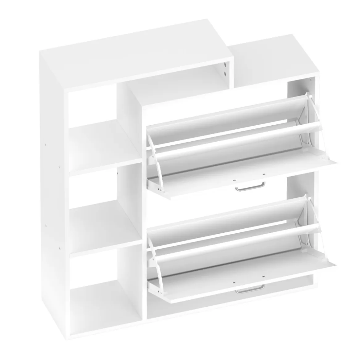 Schuhschrank ALINA 85 x 90 cm weiss