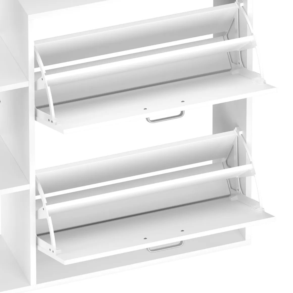 Schuhschrank ALINA 85 x 90 cm weiss