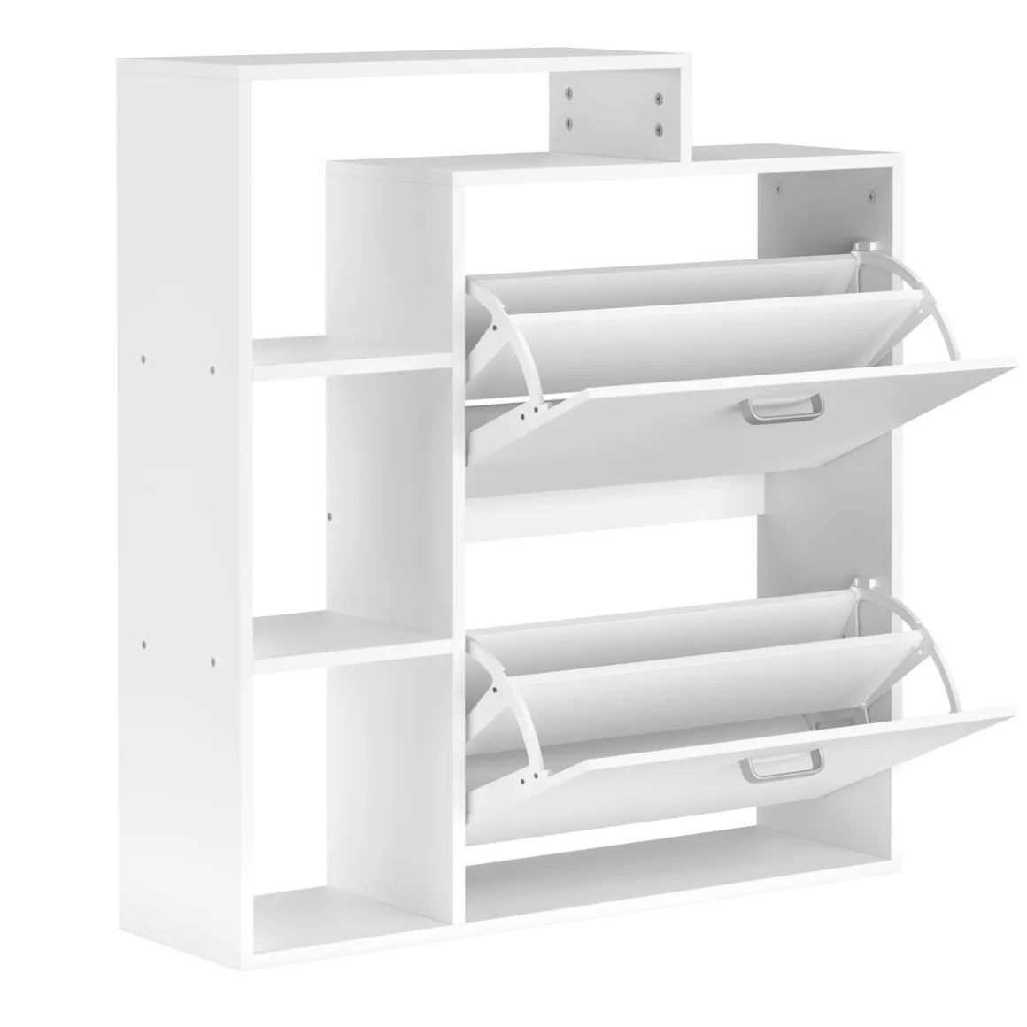 Schuhschrank ALINA 85 x 90 cm weiss