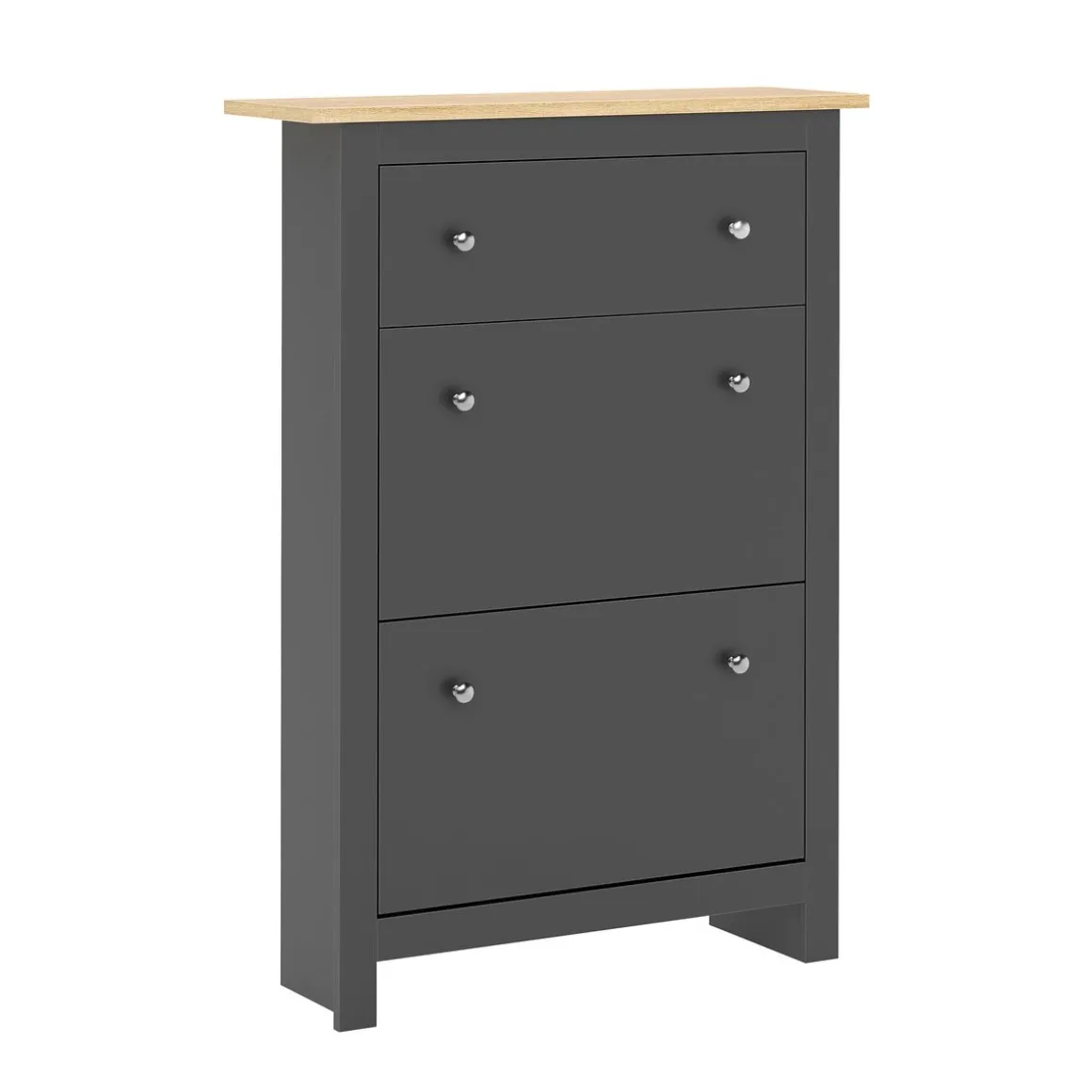 Schuhschrank ARLES 78 x 24 x 108 cm anthrazit
