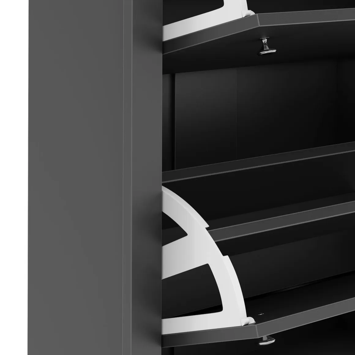 Schuhschrank ARLES 78 x 24 x 108 cm anthrazit