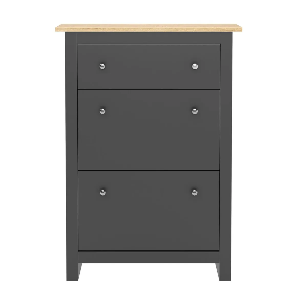 Schuhschrank ARLES 78 x 24 x 108 cm anthrazit