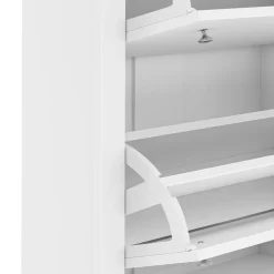 Schuhschrank ARLES 78 x 24 x 108 cm weiss