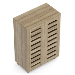 Schuhschrank EDDIE 60 x 33 x 87 cm braun