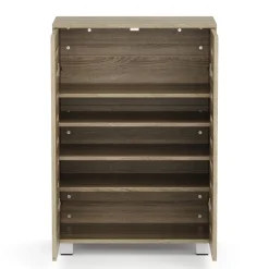 Schuhschrank EDDIE 60 x 33 x 87 cm braun