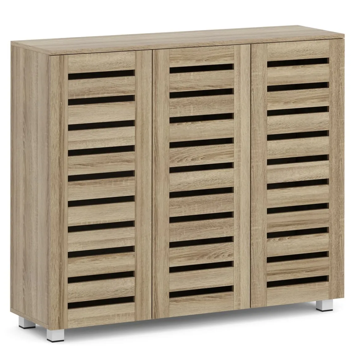 Schuhschrank EDDIE 114 x 34 x 98 cm braun