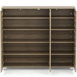 Schuhschrank EDDIE 114 x 34 x 98 cm braun
