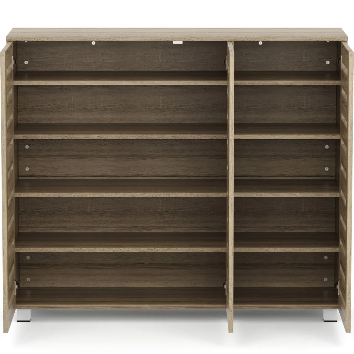 Schuhschrank EDDIE 114 x 34 x 98 cm braun