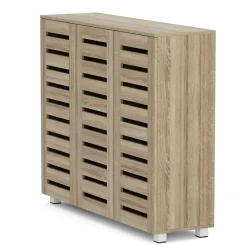 Schuhschrank EDDIE 114 x 34 x 98 cm braun