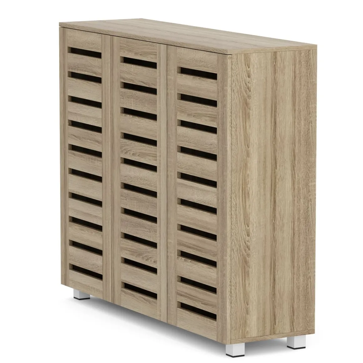 Schuhschrank EDDIE 114 x 34 x 98 cm braun