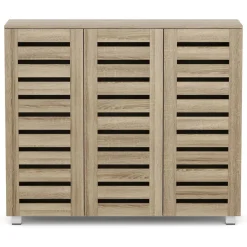 Schuhschrank EDDIE 114 x 34 x 98 cm braun