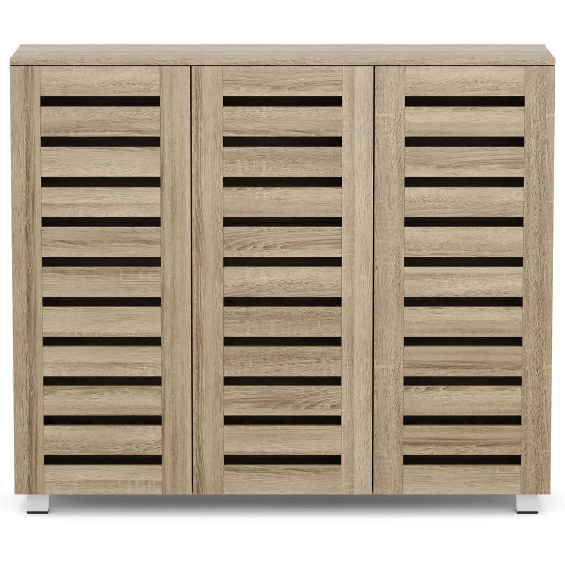 Schuhschrank EDDIE 114 x 34 x 98 cm braun