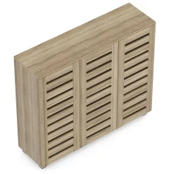 Schuhschrank EDDIE 114 x 34 x 98 cm braun