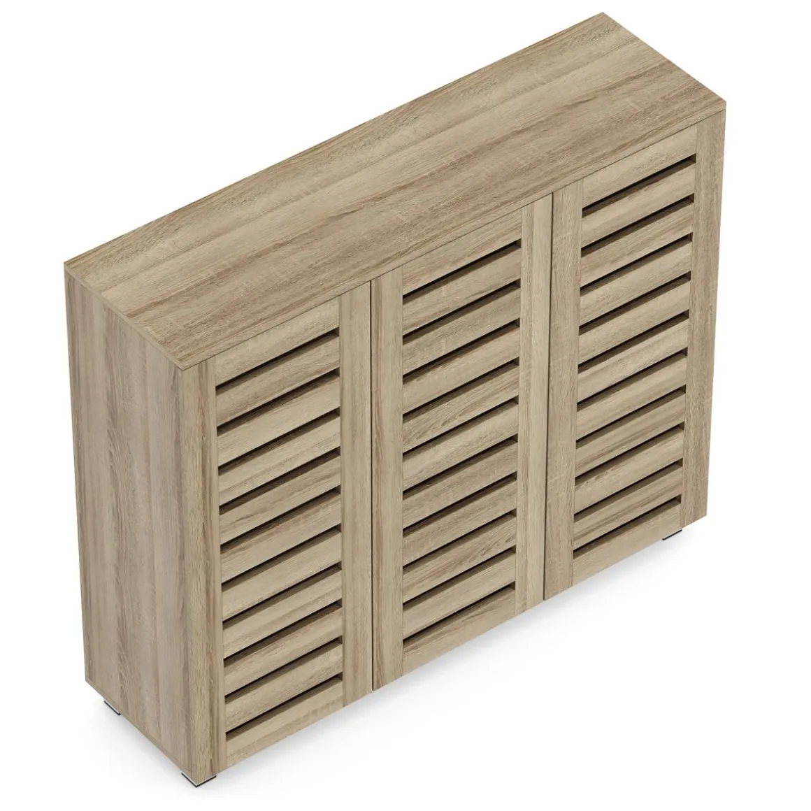 Schuhschrank EDDIE 114 x 34 x 98 cm braun