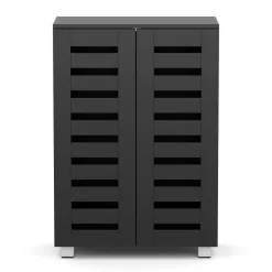 Schuhschrank EDDIE 60 x 33 x 87 cm schwarz