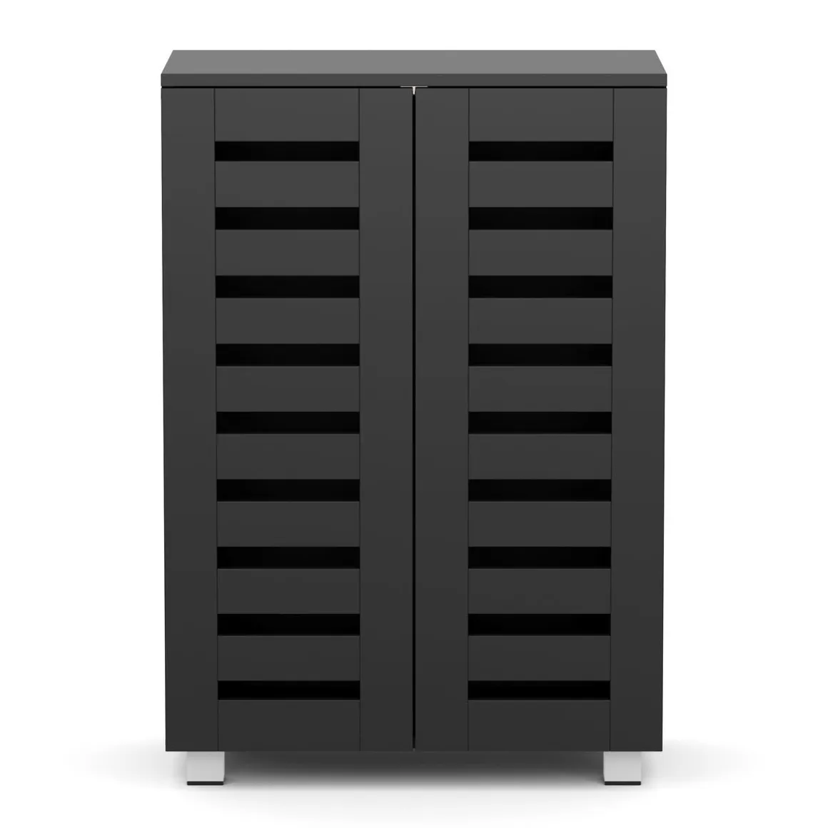 Schuhschrank EDDIE 60 x 33 x 87 cm schwarz