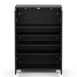 Schuhschrank EDDIE 60 x 33 x 87 cm schwarz