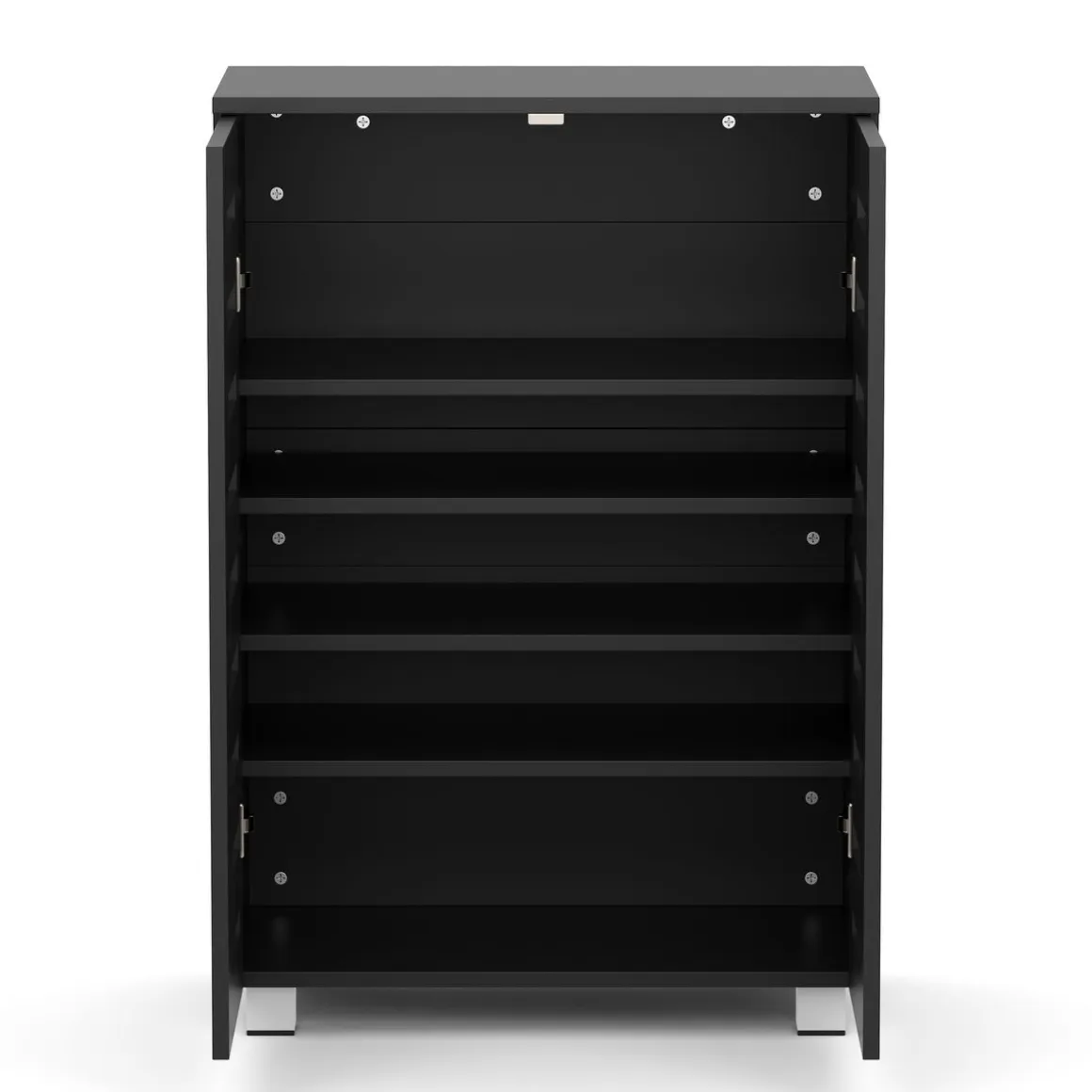 Schuhschrank EDDIE 60 x 33 x 87 cm schwarz