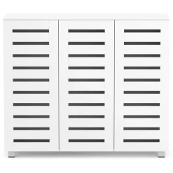 Schuhschrank EDDIE 114 x 34 x 98 cm weiss