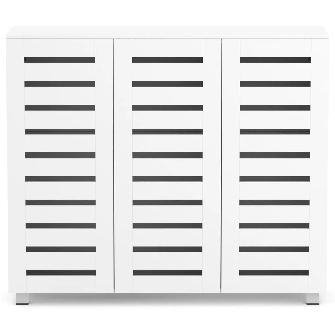Schuhschrank EDDIE 114 x 34 x 98 cm weiss