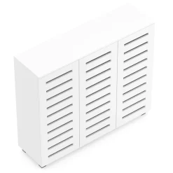 Schuhschrank EDDIE 114 x 34 x 98 cm weiss