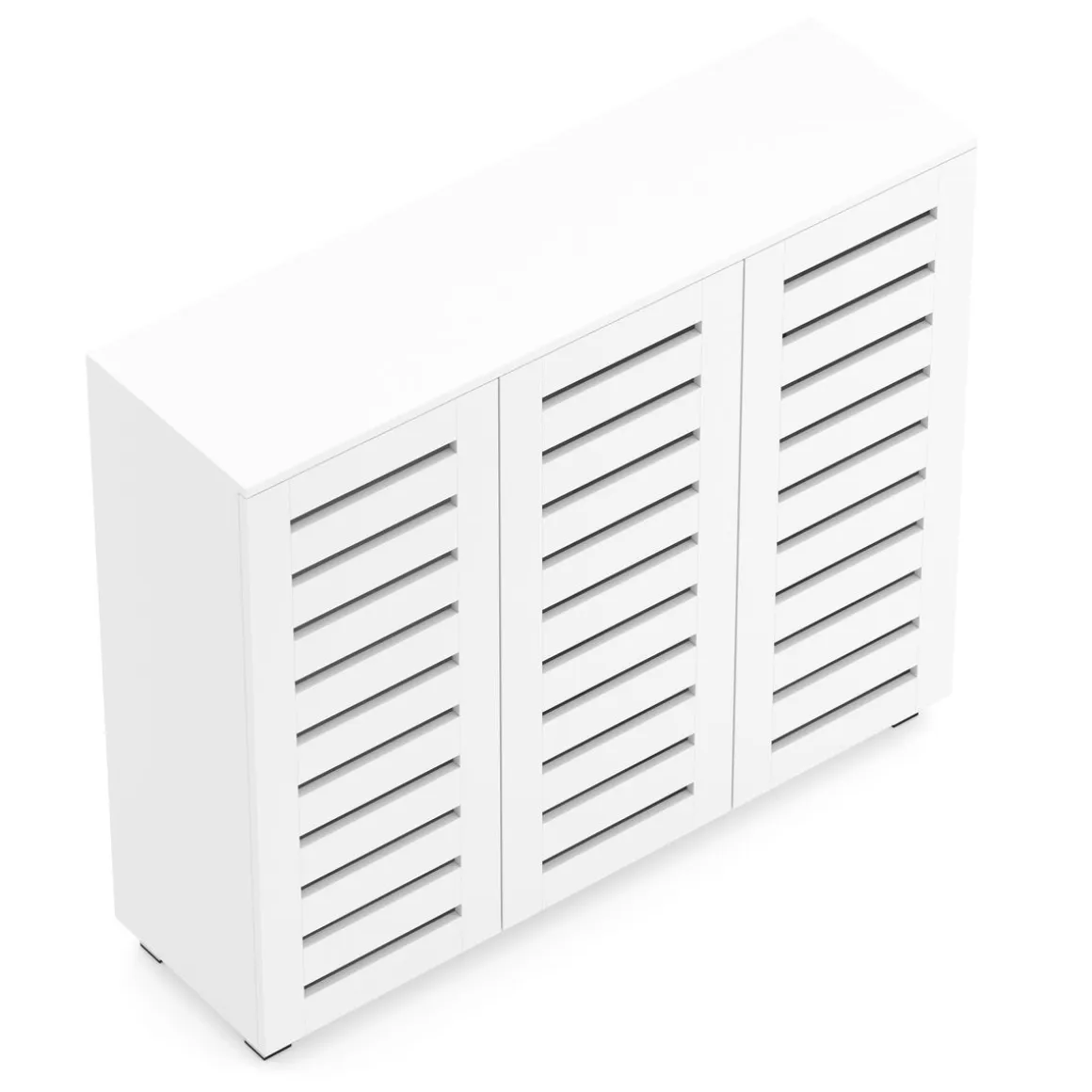 Schuhschrank EDDIE 114 x 34 x 98 cm weiss