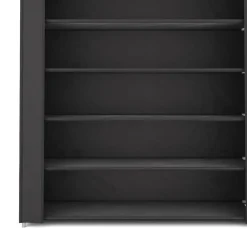 Schuhschrank faltbar 86 x 29 x 175 cm schwarz