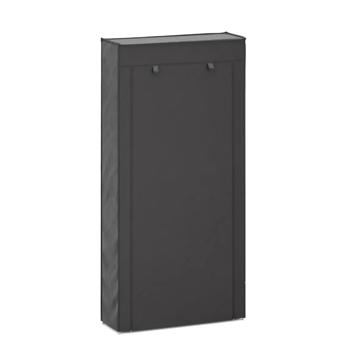 Schuhschrank faltbar 86 x 29 x 175 cm schwarz