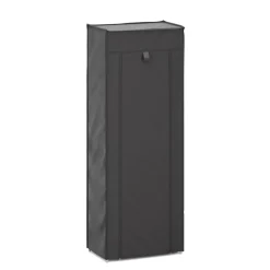 Schuhschrank faltbar 28 x 46 x 129 cm schwarz