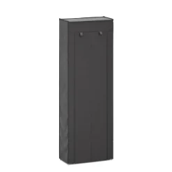 Schuhschrank faltbar 60 x 29 x 175 cm schwarz
