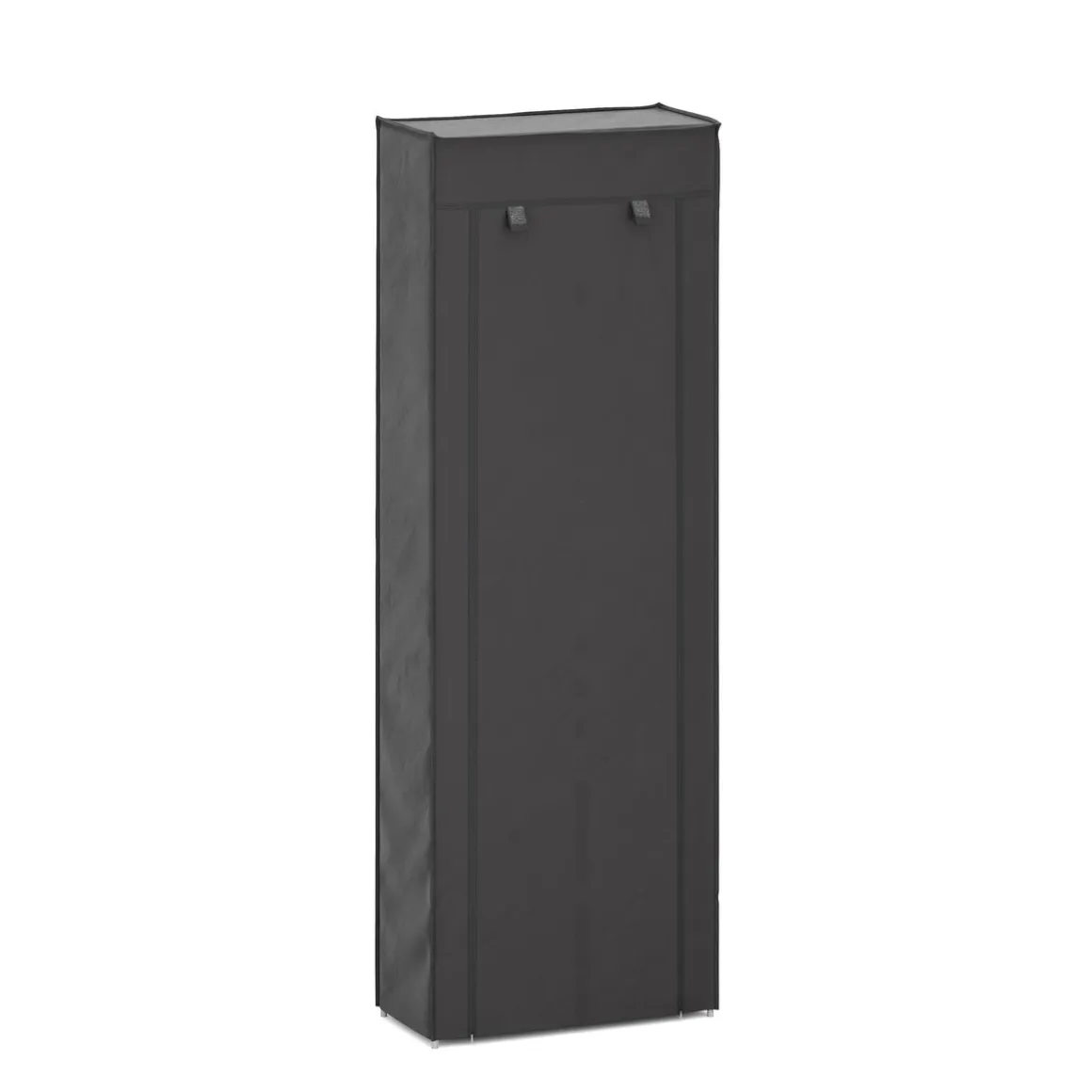 Schuhschrank faltbar 60 x 29 x 175 cm schwarz