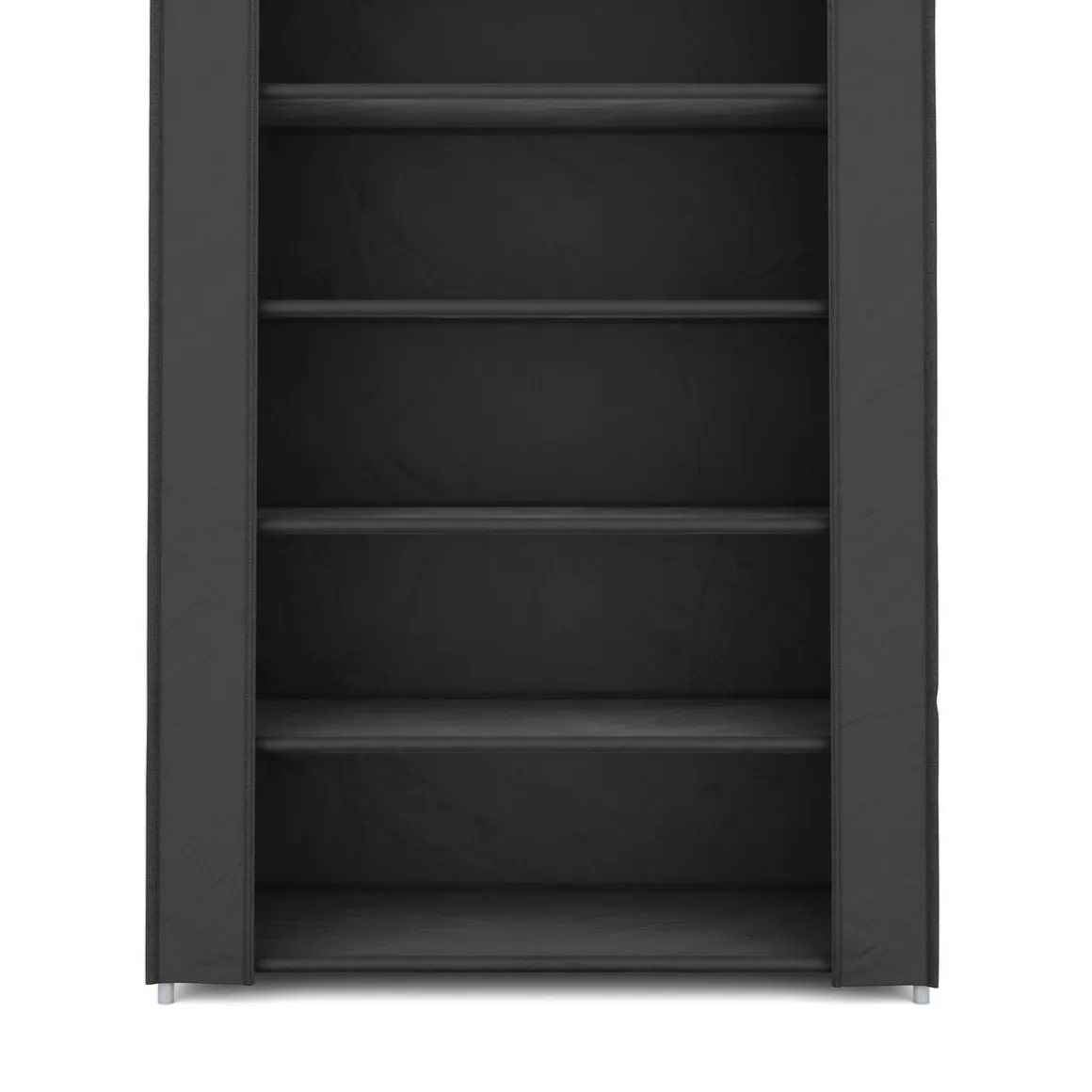 Schuhschrank faltbar 60 x 29 x 175 cm schwarz