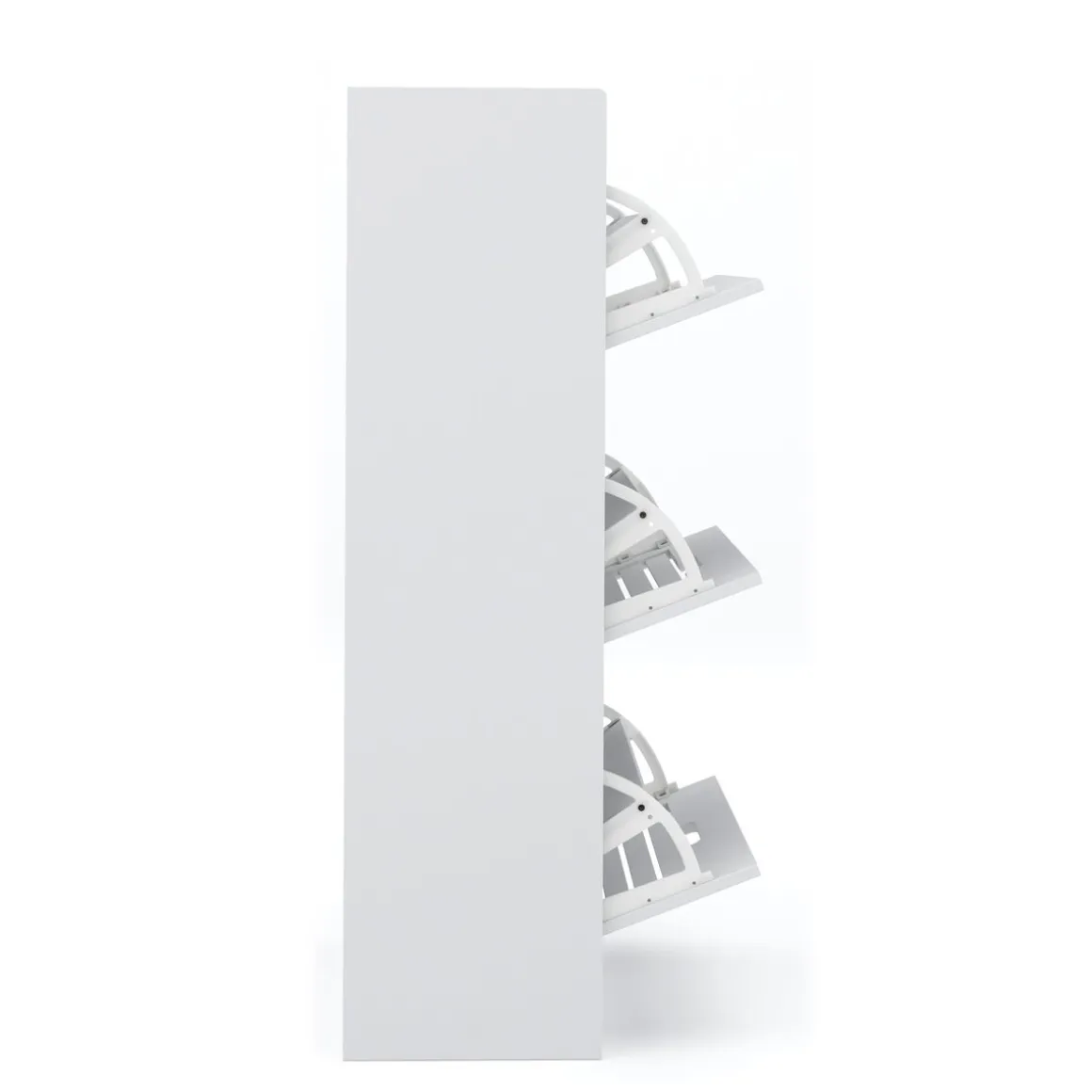 Schuhschrank KAMALIA 55 x 30 x 112 cm weiss