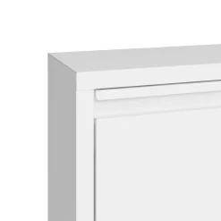 Schuhschrank Metall ROMEO 50 x 169 cm weiss
