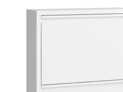 Schuhschrank Metall ROMEO 50 x 103 cm weiss