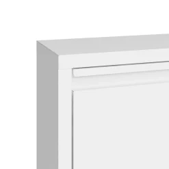 Schuhschrank Metall ROMEO 50 x 136 cm weiss