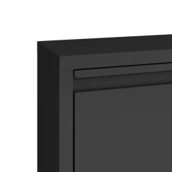 Schuhschrank Metall ROMEO 50 x 103 cm schwarz