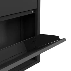 Schuhschrank Metall ROMEO 50 x 103 cm schwarz