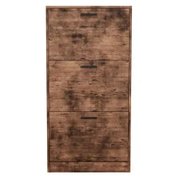Schuhschrank mit 3 Kippfächer Vintage BONITA 60 x 120 cm